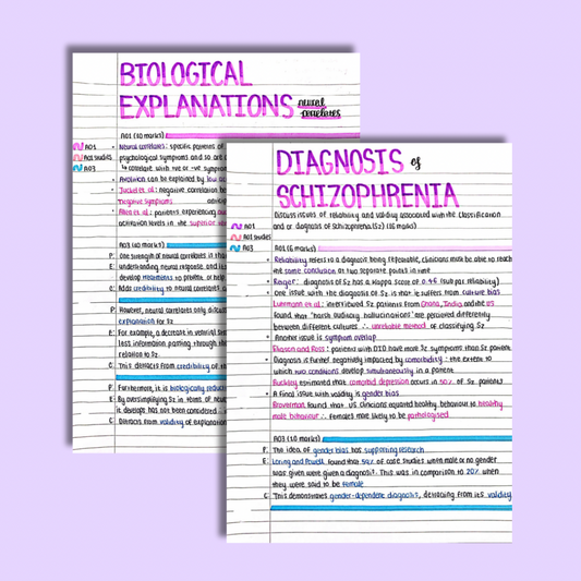 A Level Psychology Schizophrenia Notes