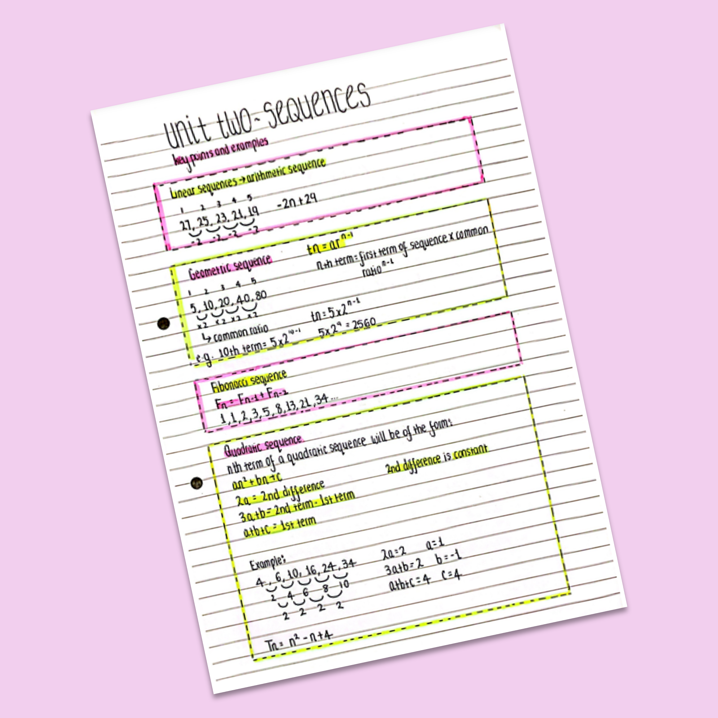 Gcse Notes.pdf GCSE Maths Sequences Notes – gcseobjectives