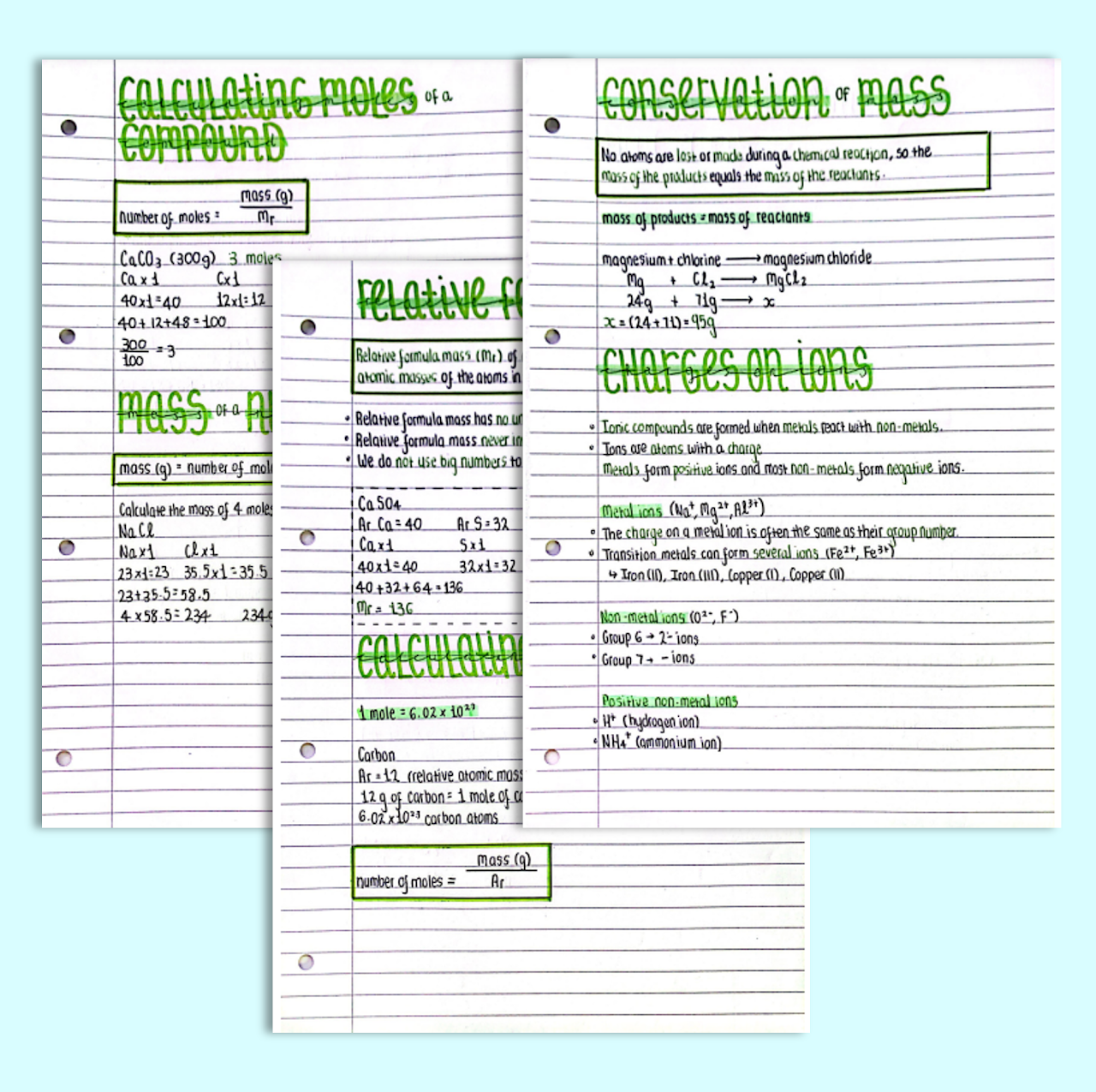 GCSE Chemistry Quantitative Chemistry Notes